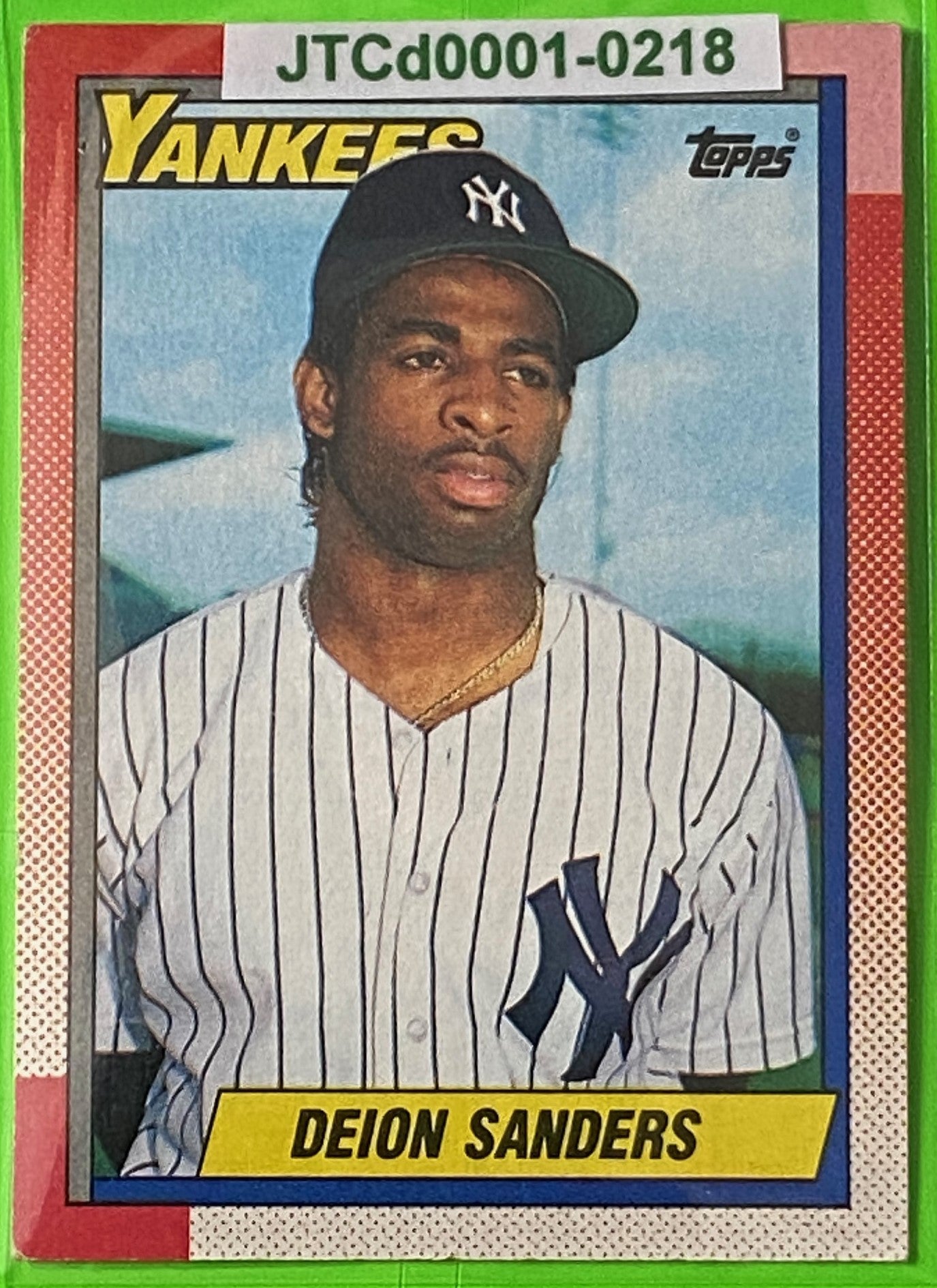 Deion Sanders #61 1990 MLB New York Yankees by Topps Co., Inc.