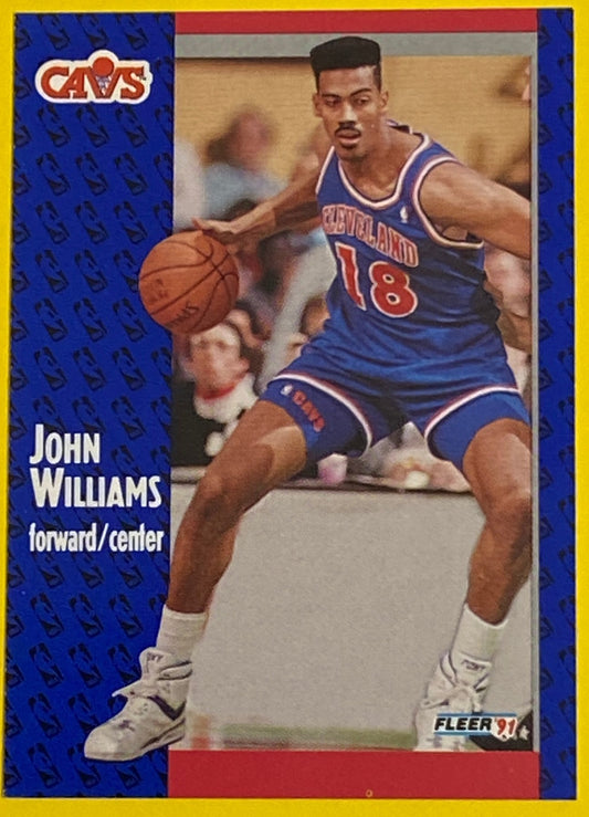 John Williams 1991-92 NBA #40 Cleveland Cavaliers by Fleer Corp.