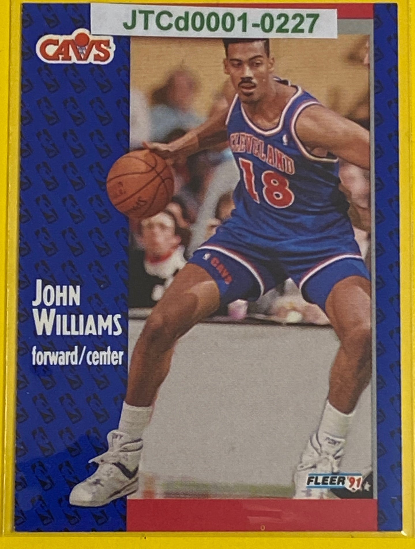 John Williams 1991-92 NBA #40 Cleveland Cavaliers by Fleer Corp.