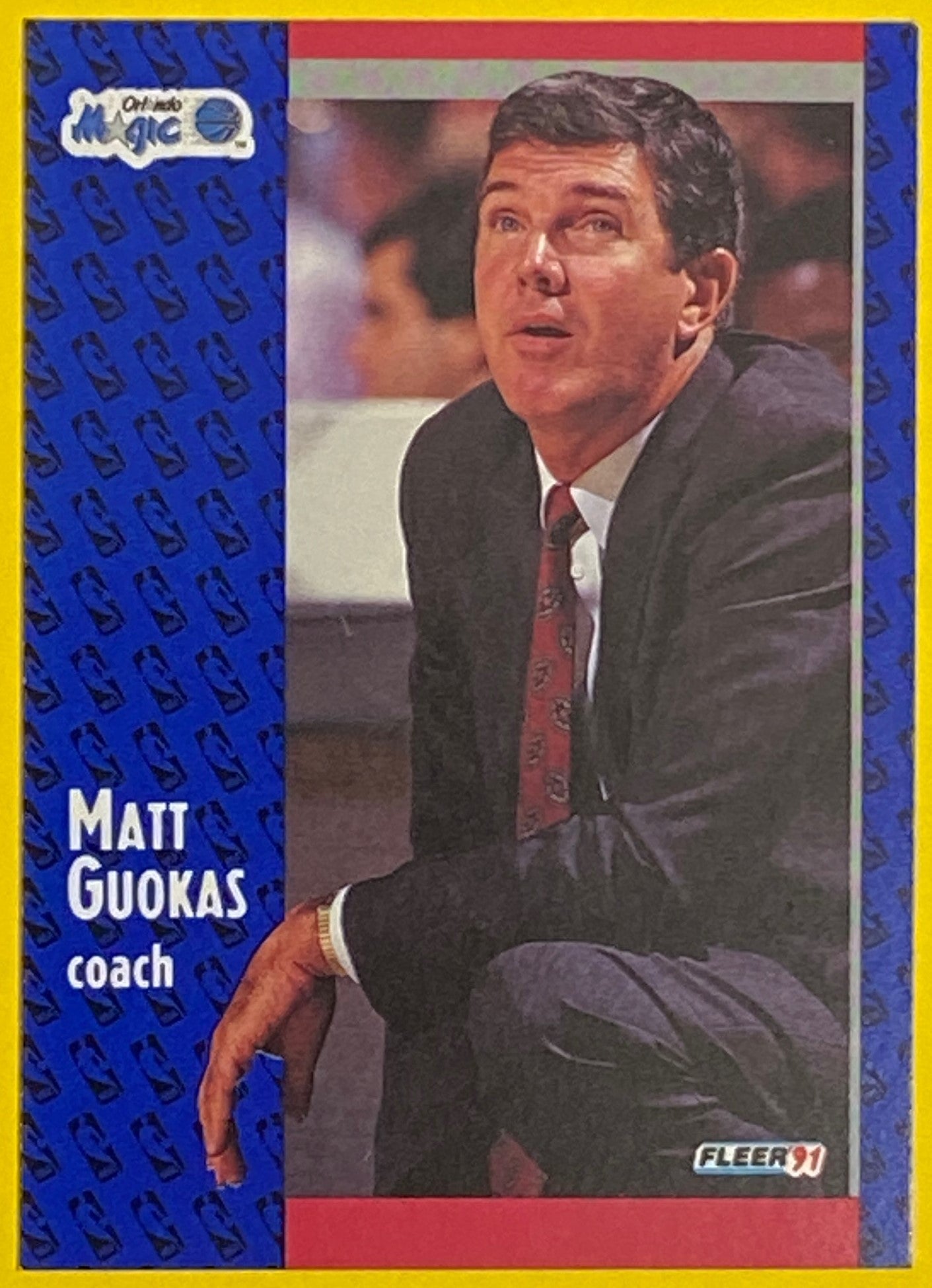 Matt Goukas (Coach) 1991-92 NBA #145 Orlando Magic by Fleer Corp.