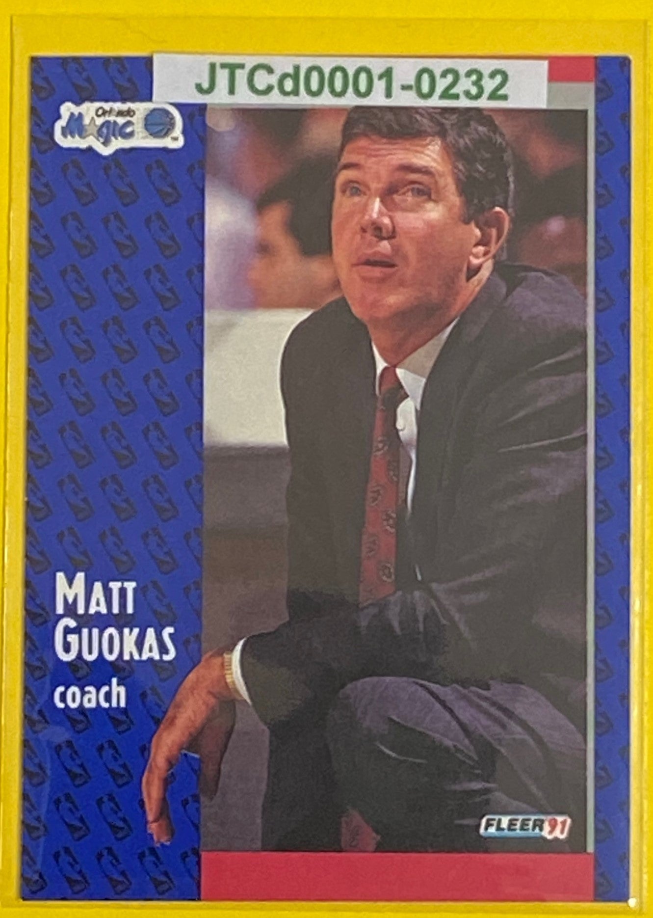 Matt Goukas (Coach) 1991-92 NBA #145 Orlando Magic by Fleer Corp.