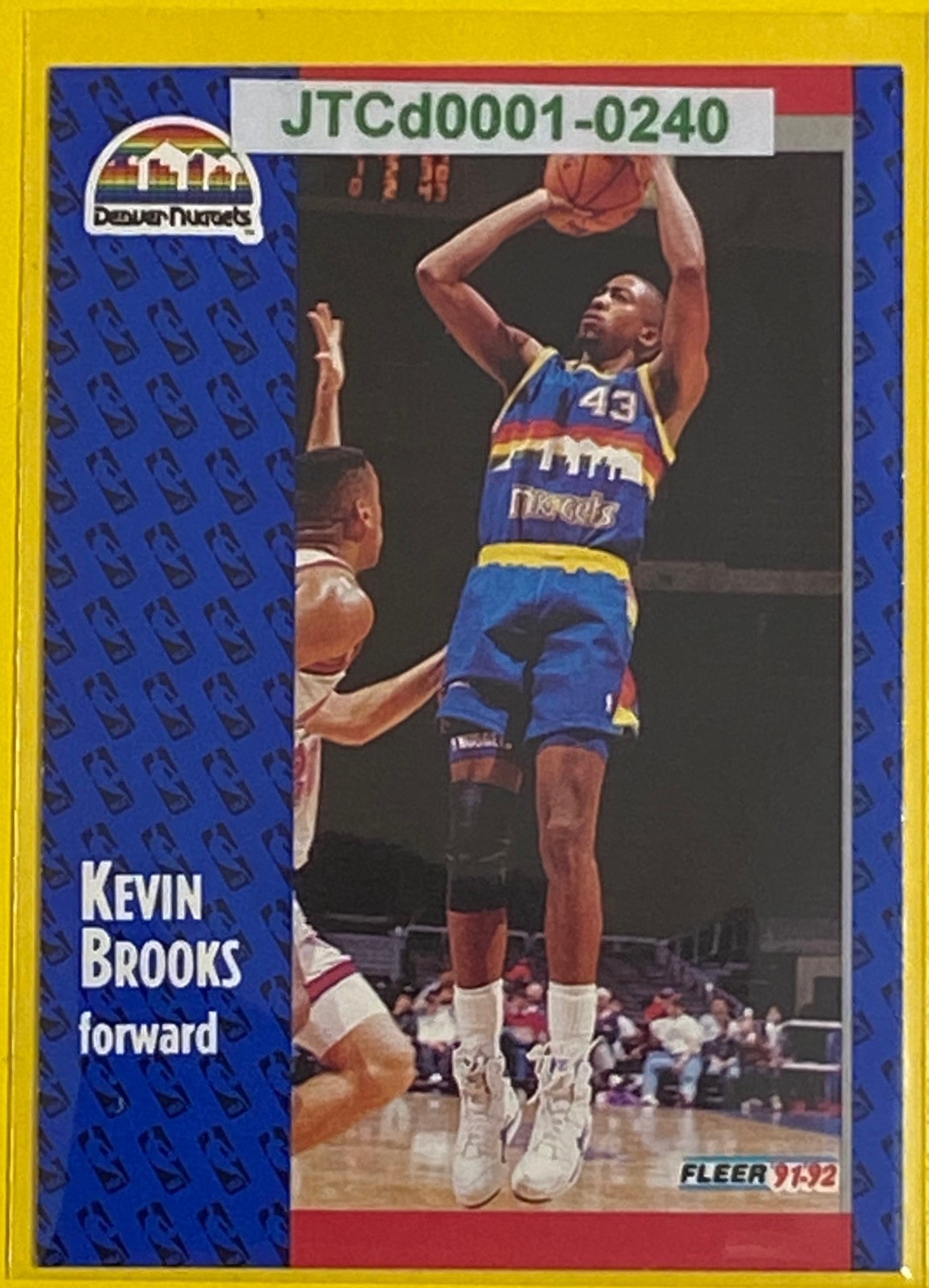 Kevin Brooks 1991-92 NBA #273 Denver Nuggets by Fleer Corp.