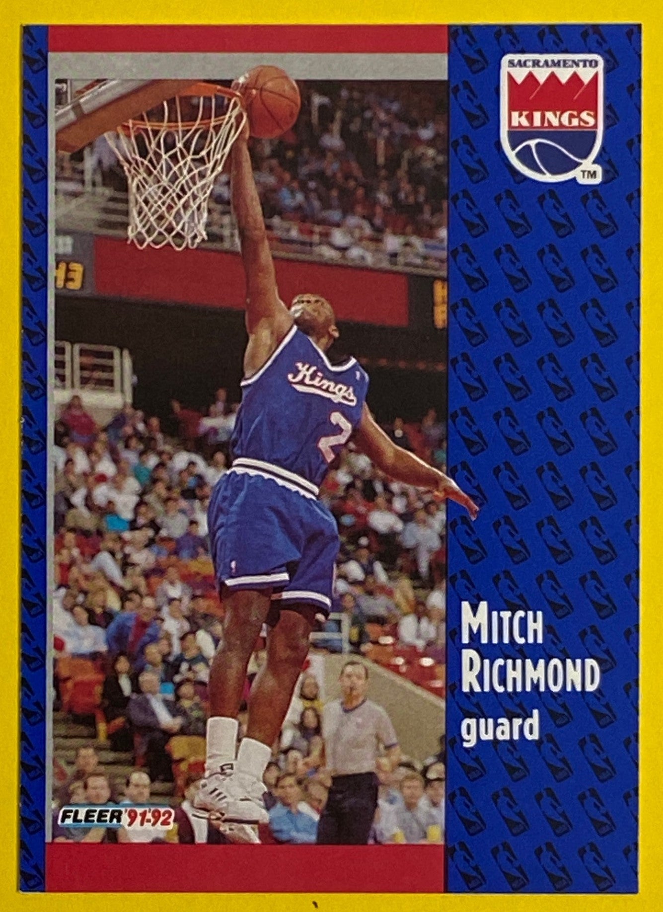 Mitch Richmond 1991-92 NBA #350 Sacramento Kings by Fleer Corp.