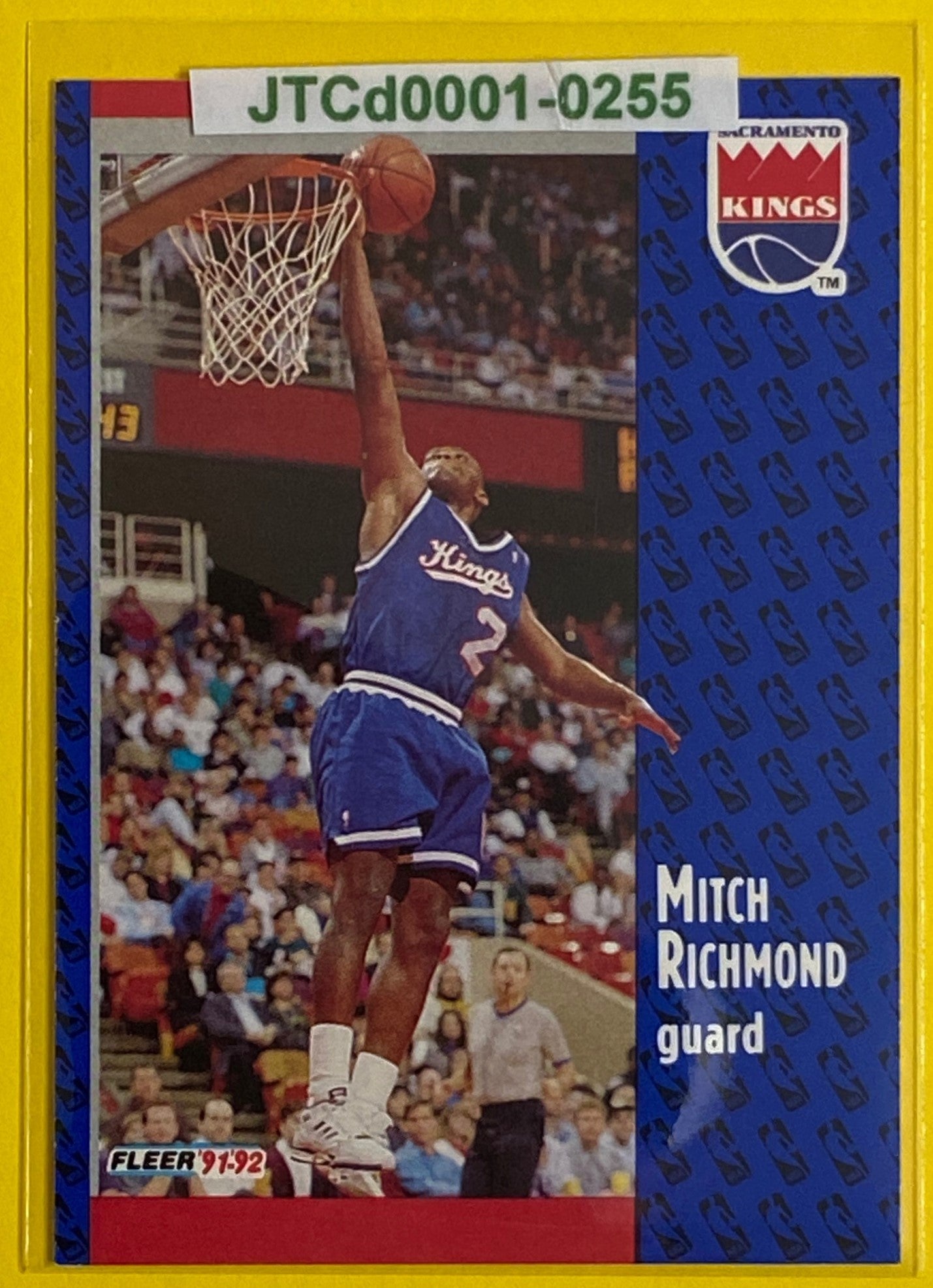 Mitch Richmond 1991-92 NBA #350 Sacramento Kings by Fleer Corp.