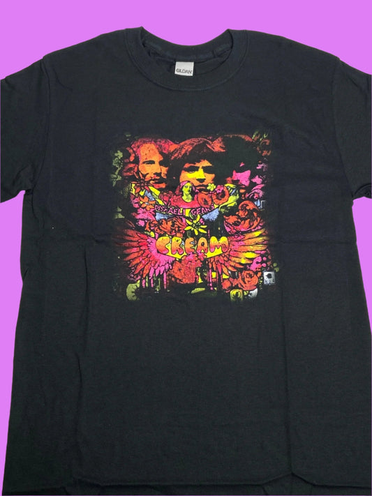 Cream "Disraeli Gears" Black NOS Adult S T-Shirt by Gildan