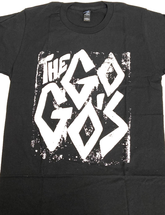 The Go-Gos Distressed Logo Black NOS Adult S T-Shirt by Unknown