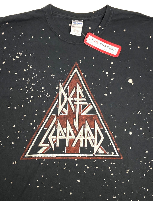 Def Leppard Spotted Black NOS Adult 2XL T-Shirt