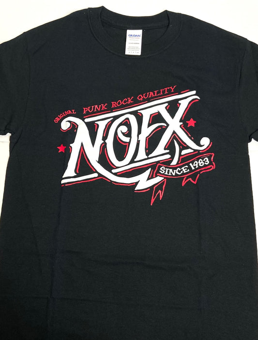 NOFX "Punk Rock Quality Since 1983" Black NOS Adult S T-Shirt