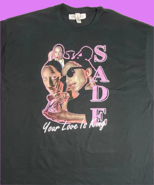 Sade "Your Love is King" NOS Adult 3XL Black T-Shirt by Unknown