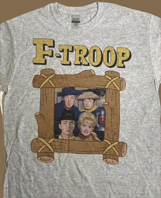 F-Troop TV Show NOS Adult M Gray T-Shirt by Unknown