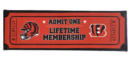 Cincinnati Bengals 2023 NFL "Lifetime Membership" Wall/Desk Decoration