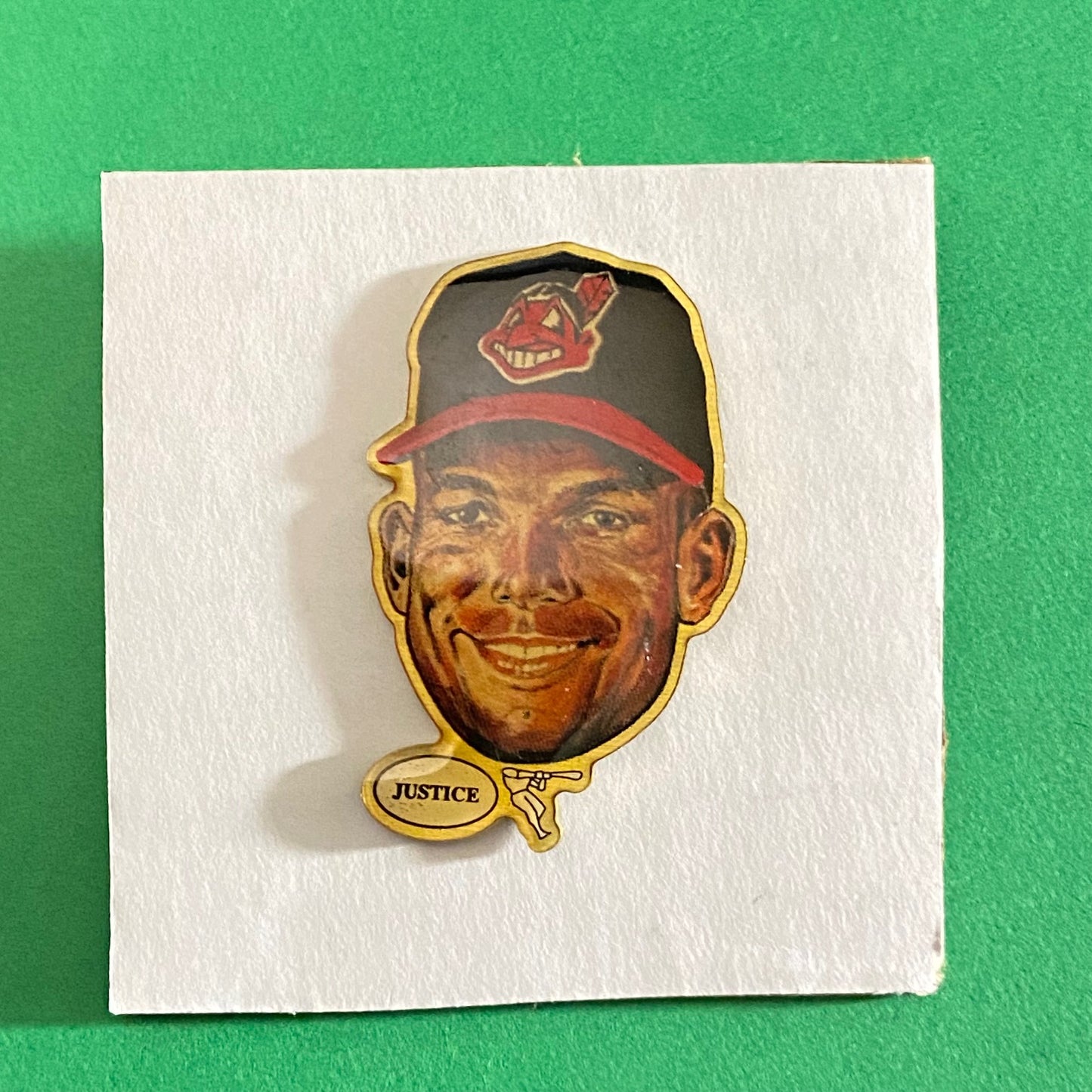 1999 David Justice MLB Cleveland Indians Pin by Pinhead Promotions LLC