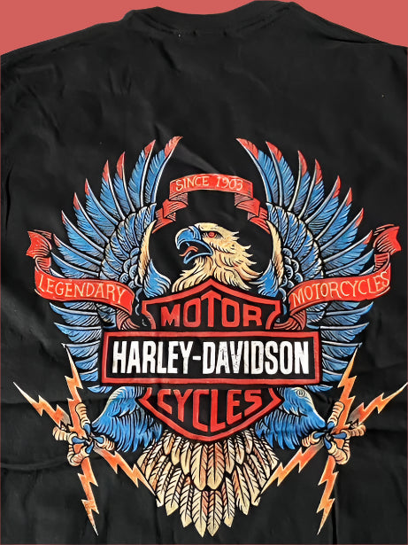 Harley-Davidson Motorcycles NOS Adult M Black T-Shirt