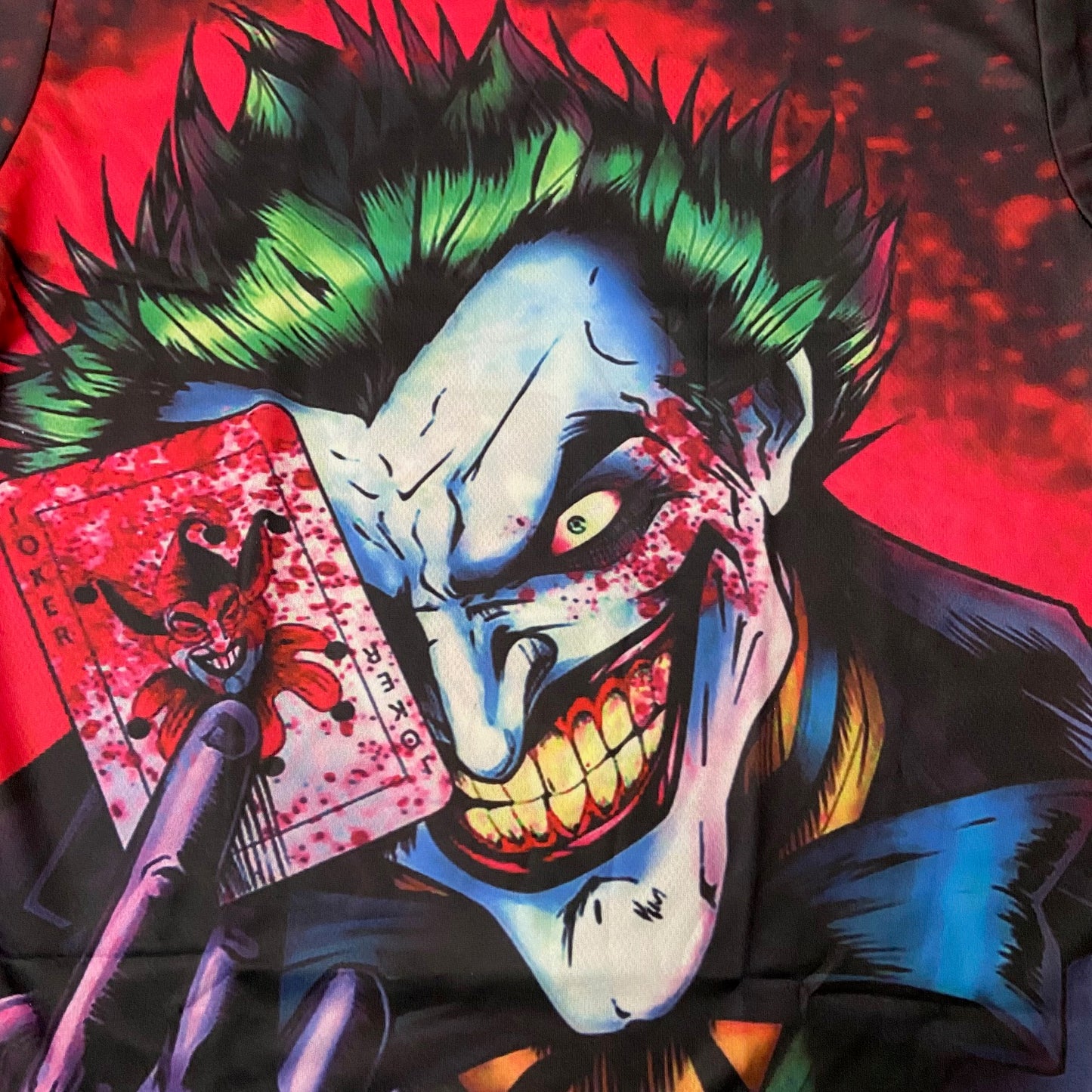 The Joker Adult Black NOS Polyester T-Shirt Size Med-4XL