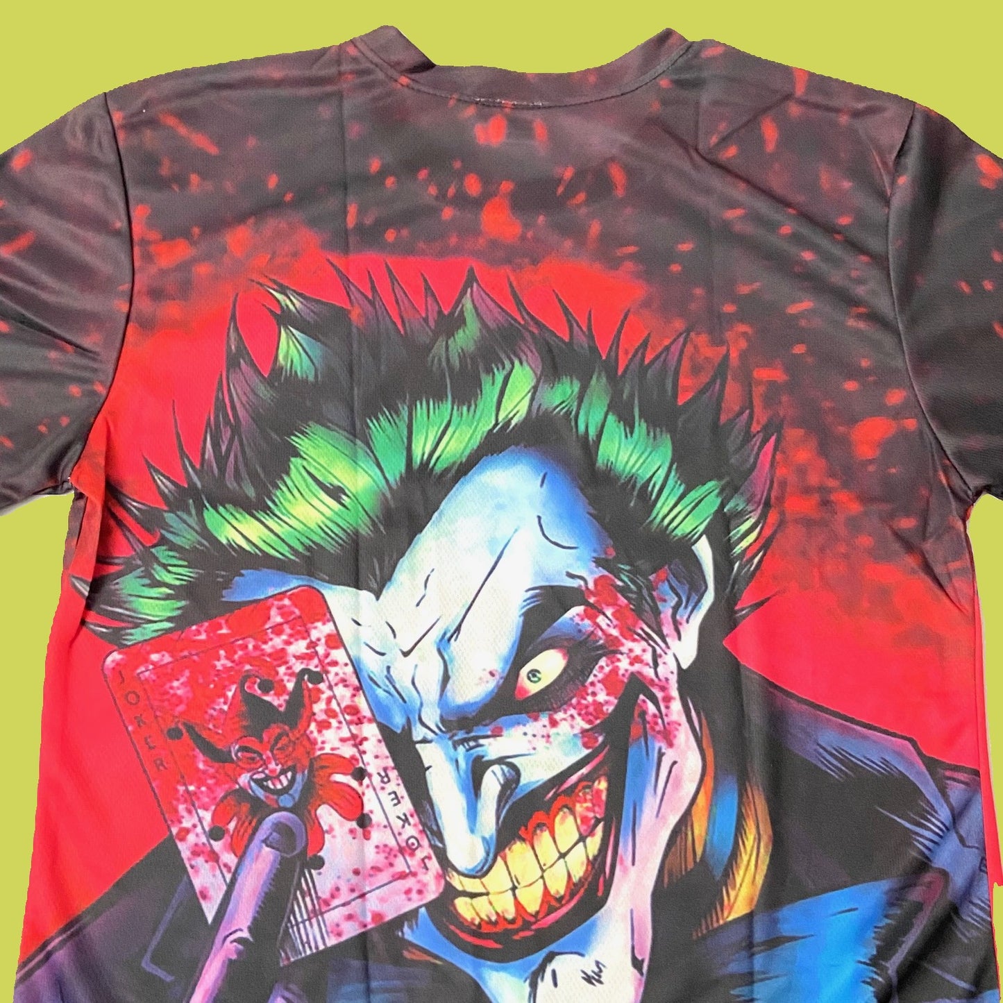 The Joker Adult Black NOS Polyester T-Shirt Size Med-4XL