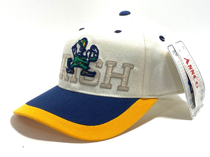 Notre Dame Vintage Late '90s NCAA 20% Wool Logo Cap by Annco