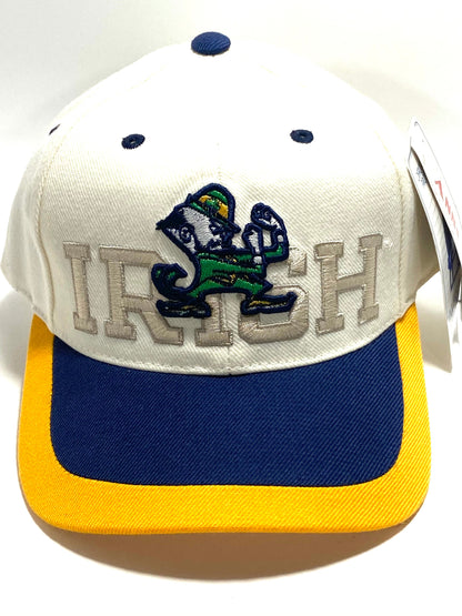 Notre Dame Vintage Late '90s NCAA 20% Wool Logo Cap by Annco