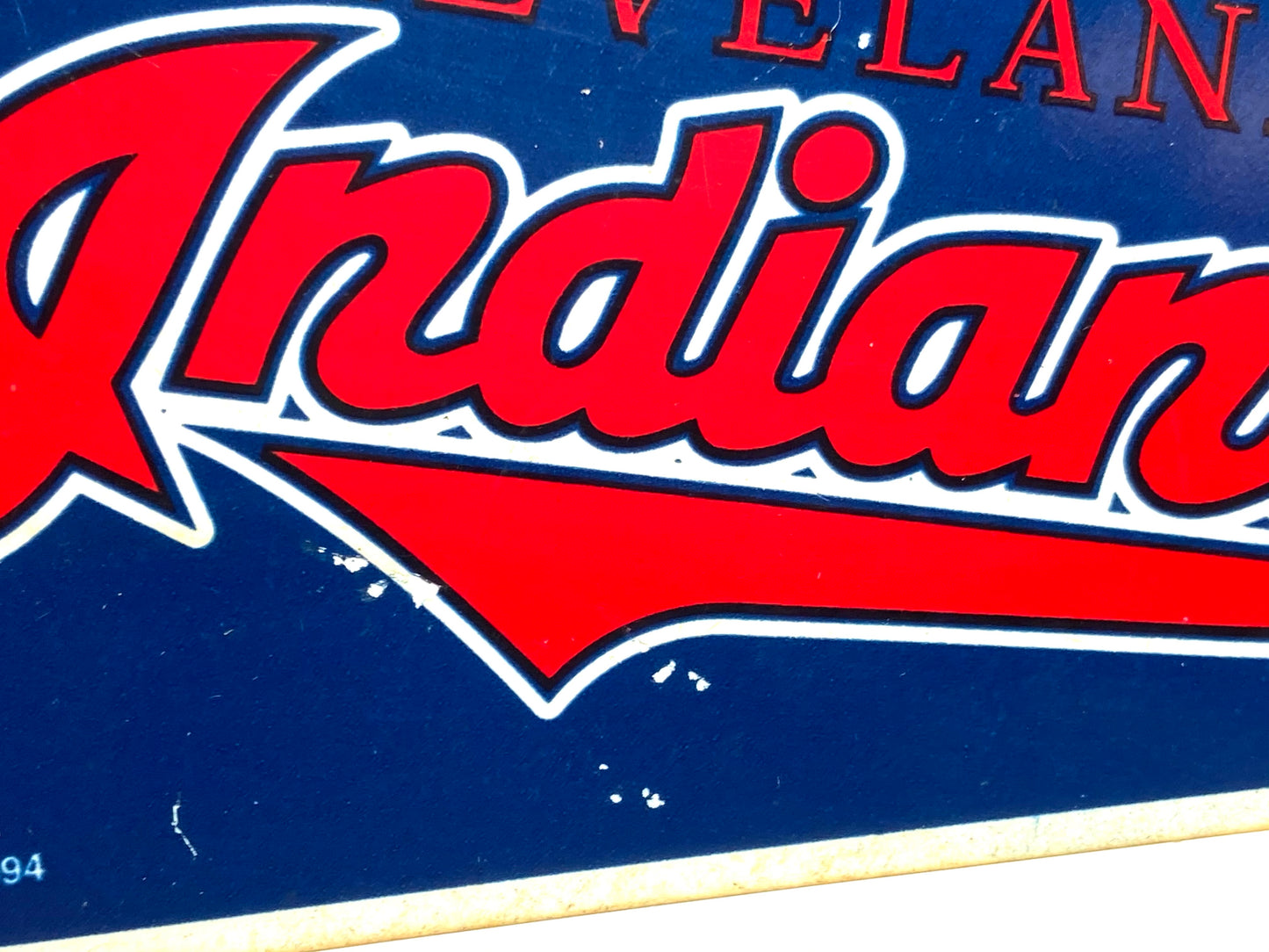 Cleveland Indians Vintage 1994 MLB Rigid Mini Pennant By PK Products