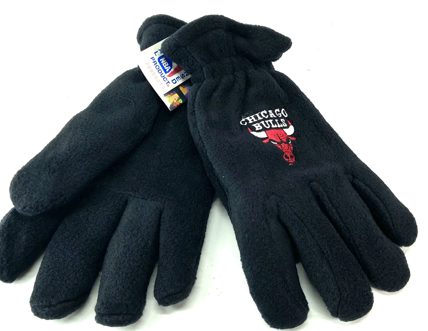 Chicago Bulls Vintage NBA Men's Black Fleece Gloves by Drew Pearson Marketing