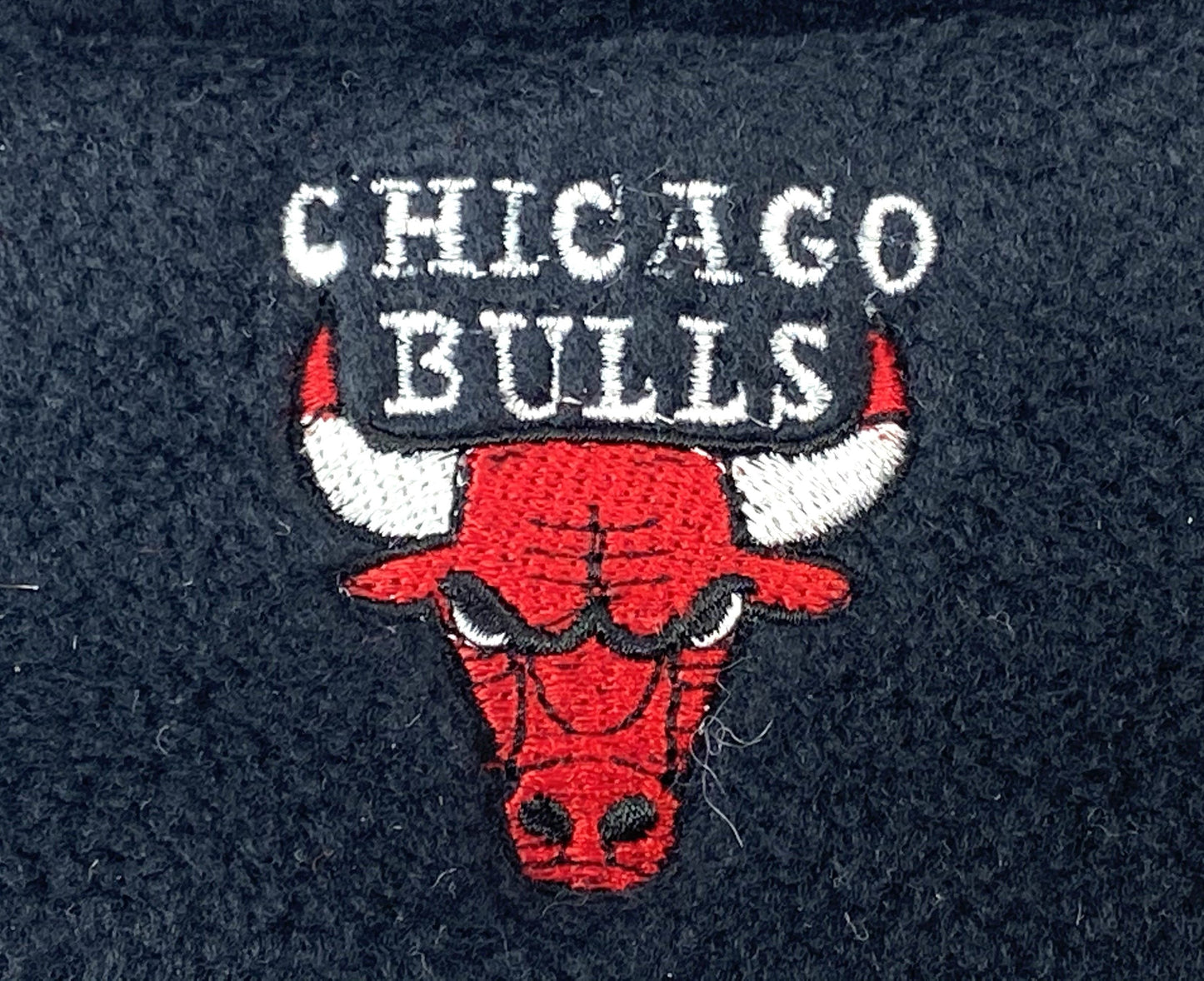 Chicago Bulls Vintage NBA Cuffed Black Fleece Hat by Drew Pearson Marketing