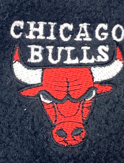 Chicago Bulls Vintage NBA Adult Black Fleece Mittens by Drew Pearson Marketing