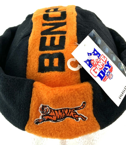 Cincinnati Bengals NFL Fleece "Jughead" Style Beanie by Drew Pearson Marketing