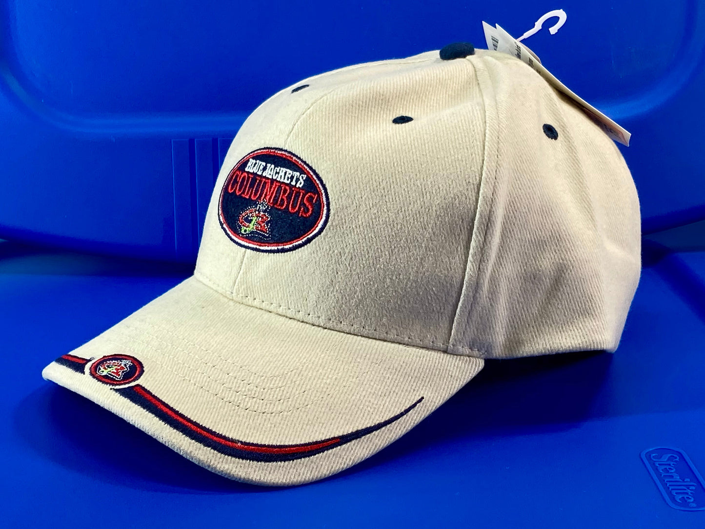 Columbus Blue Jackets Vintage Structured "Stache"  Cap By Twins Enterprise