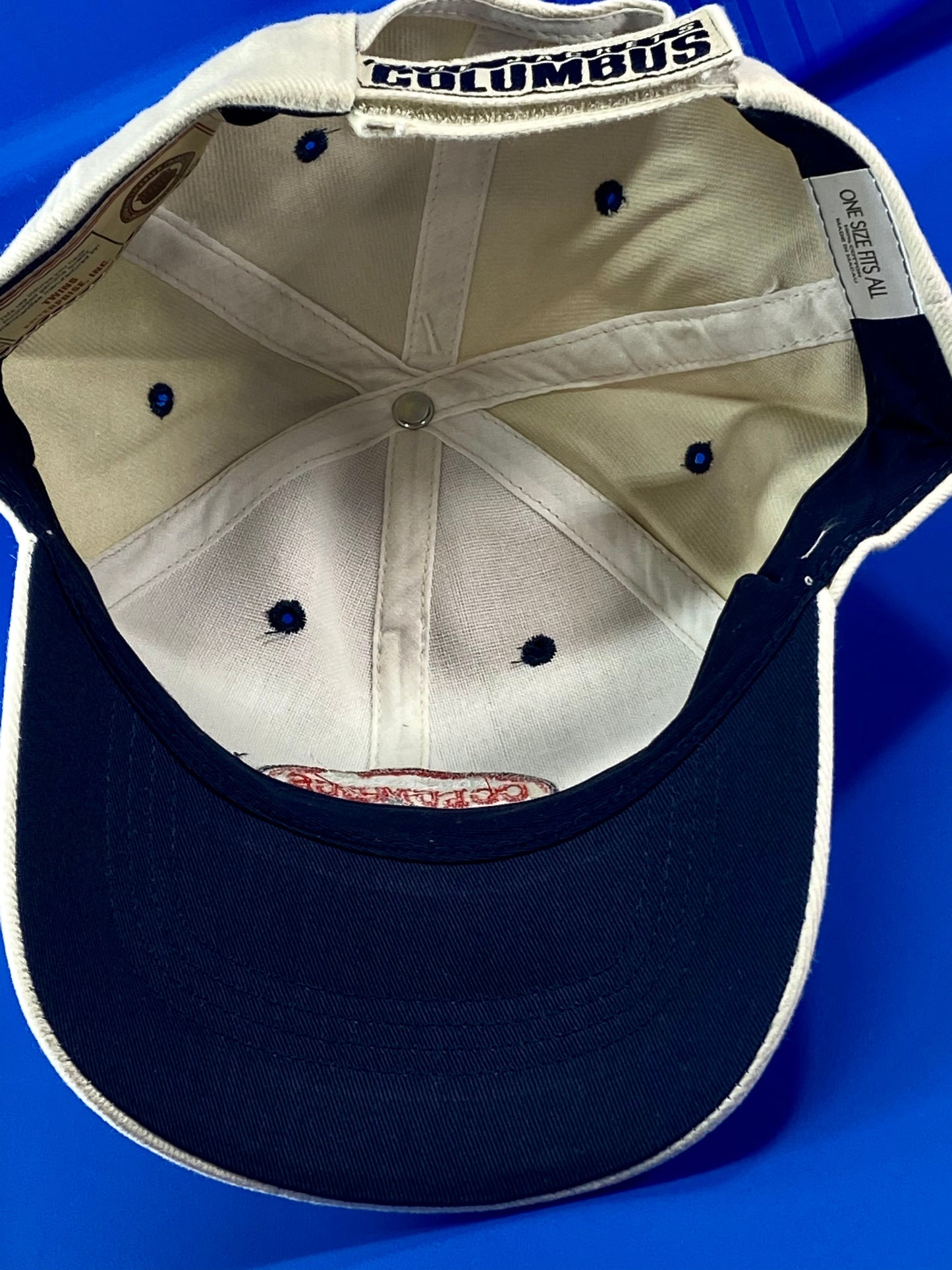 Columbus Blue Jackets Vintage Structured "Stache"  Cap By Twins Enterprise