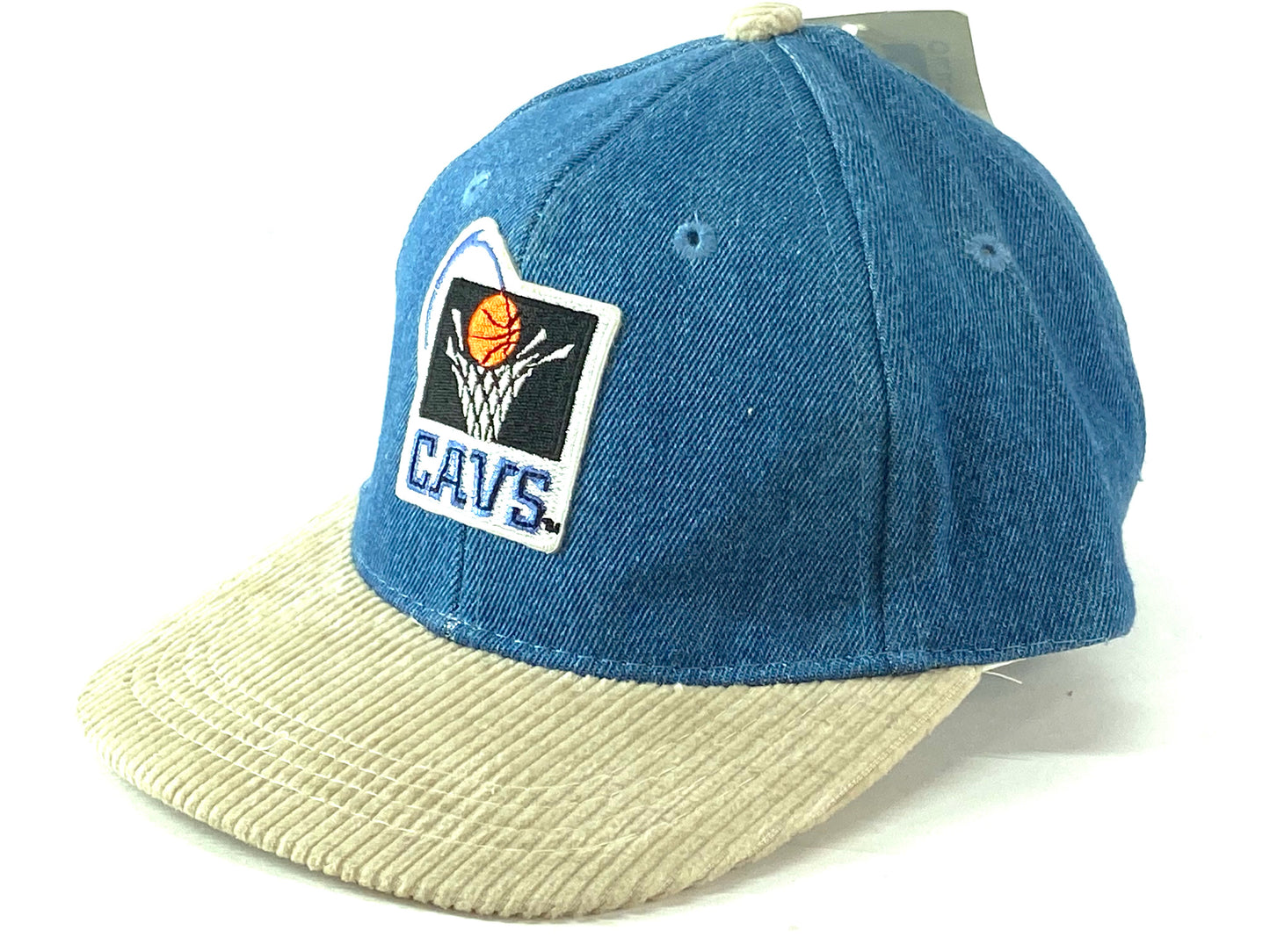 Cleveland Cavaliers Vintage NBA Old Logo Denim Juvenile Hat by Drew Pearson Marketing