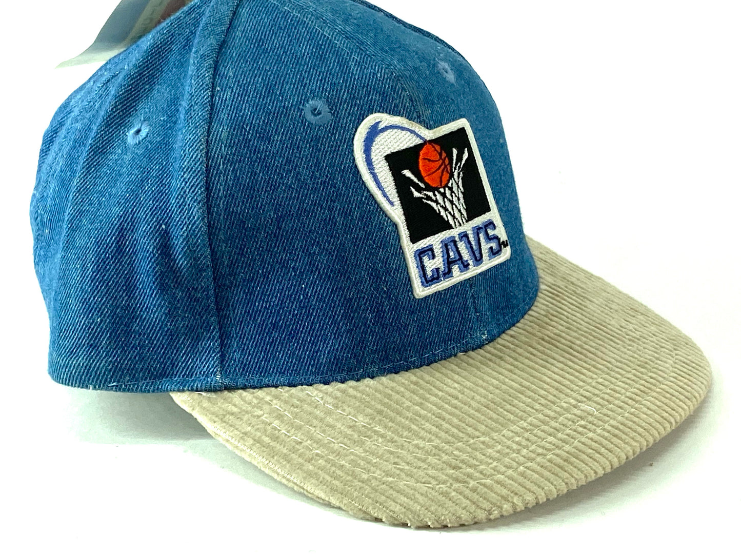 Cleveland Cavaliers Vintage NBA Old Logo Denim Juvenile Hat by Drew Pearson Marketing