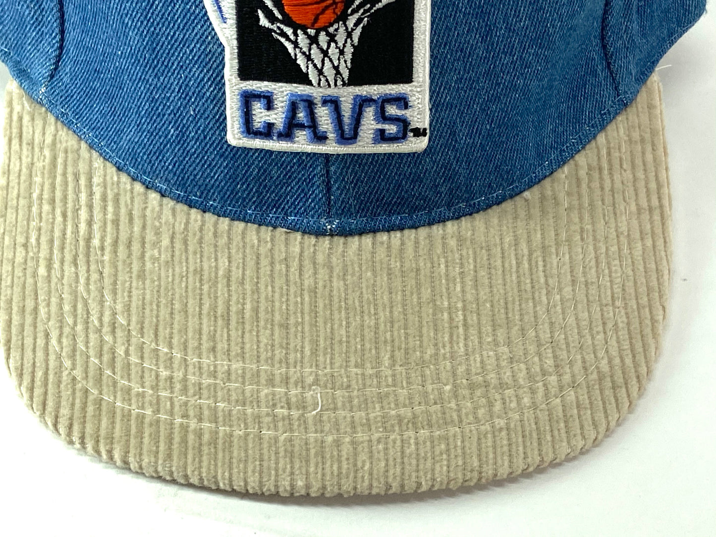 Cleveland Cavaliers Vintage NBA Old Logo Denim Juvenile Hat by Drew Pearson Marketing