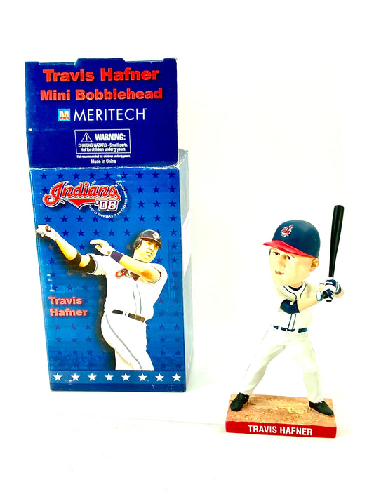 Travis Hafner Cleveland Indians 2008 Mini-Bobblehead Used by BD&A