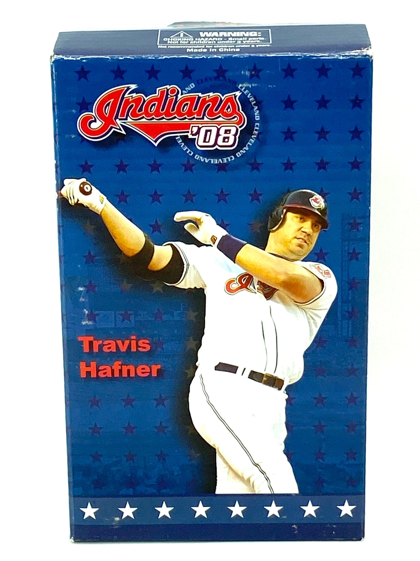 Travis Hafner Cleveland Indians 2008 Mini-Bobblehead Used by BD&A