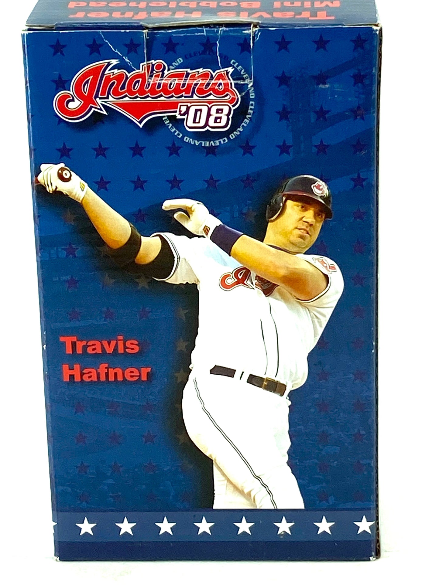 Travis Hafner Cleveland Indians 2008 Mini-Bobblehead Used by BD&A