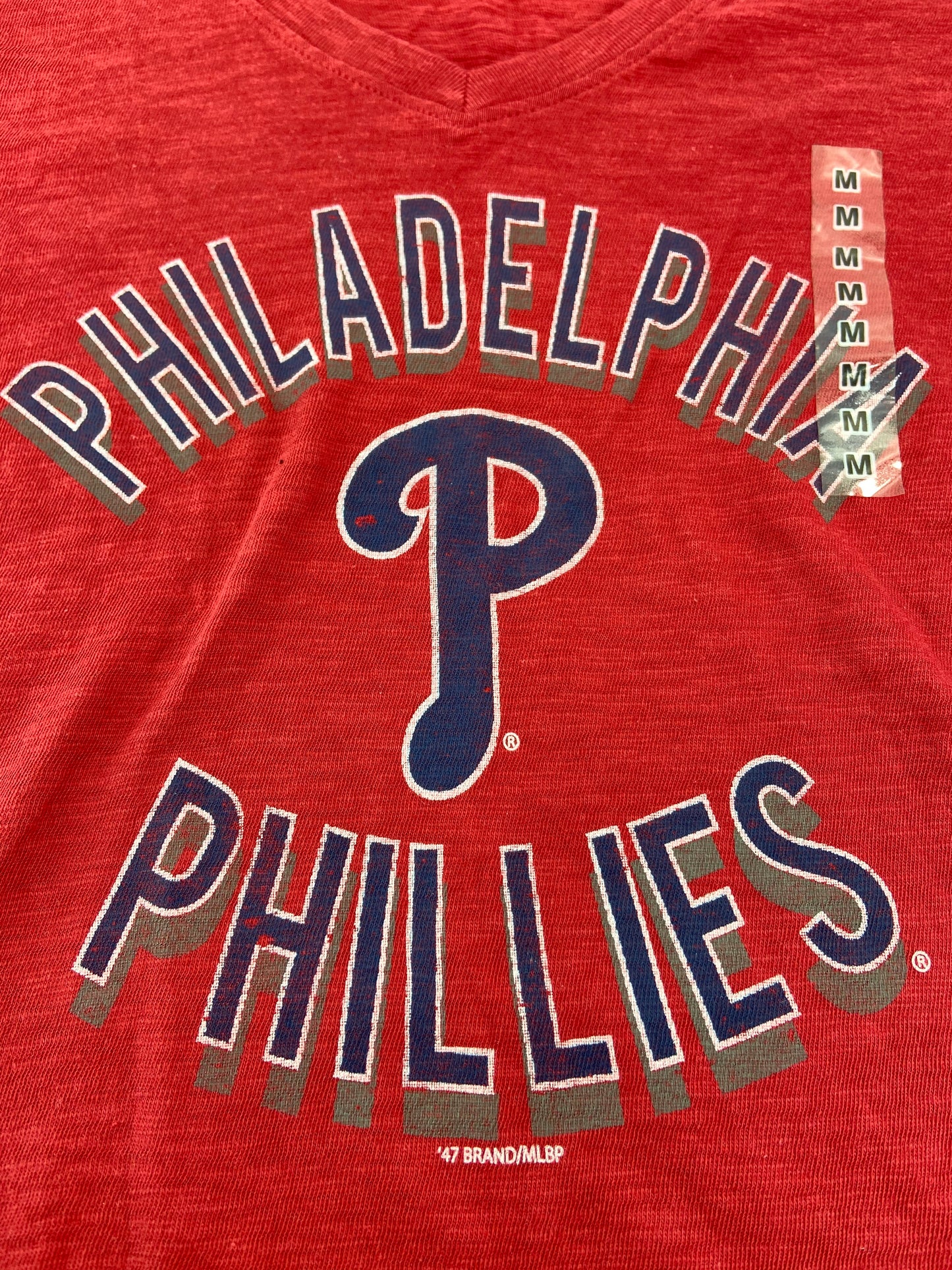 Philadelphia Phillies MLB Women's Size Medium Red T-Shirt by '47 Brand