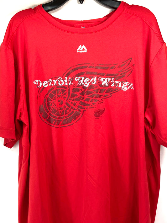 Detroit Red Wings 2016 NHL Red Cool Base Adult Medium T-Shirt by Majestic