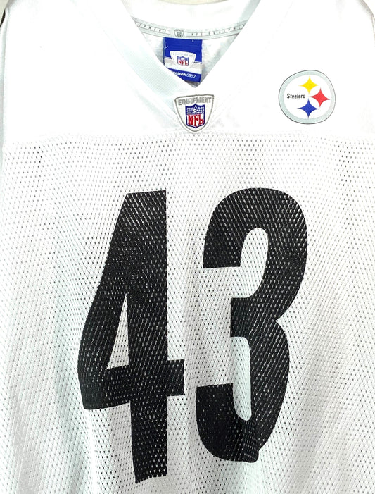 Troy Polamalu Pittsburgh Steelers NFL Polyester Print XL Jersey Used