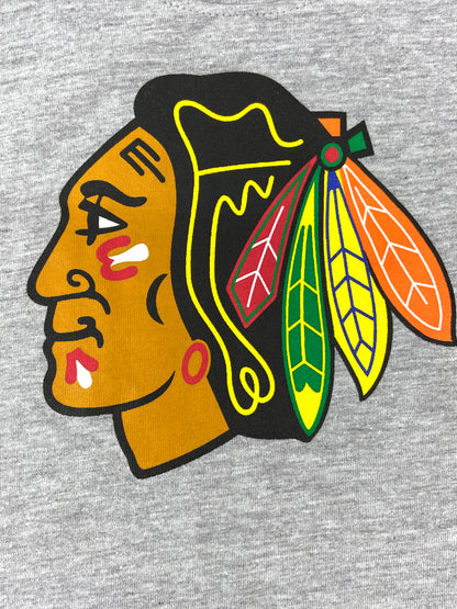 Chicago Blackhawks NHL Gray Youth (5-6) Logo Tank Top by NHL