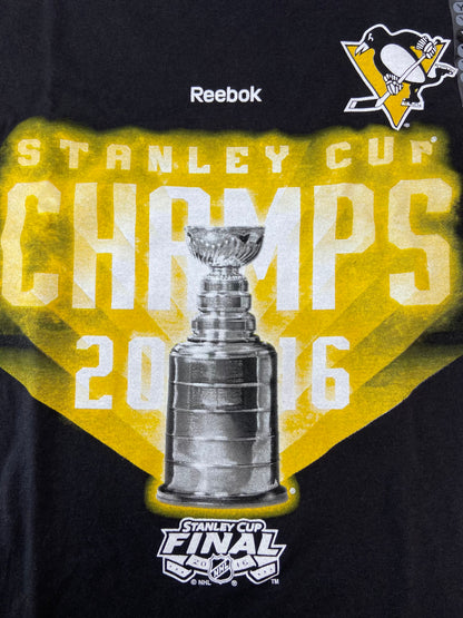 Pittsburgh Penguins 2016 NHL Youth Medium Stanley Cup Black T-Shirt