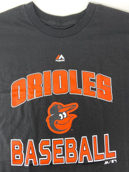 Baltimore Orioles MLB Logo T-Shirt Youth Medium by Majestic