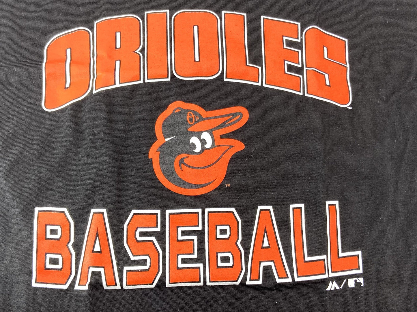 Baltimore Orioles MLB Logo T-Shirt Youth Medium by Majestic