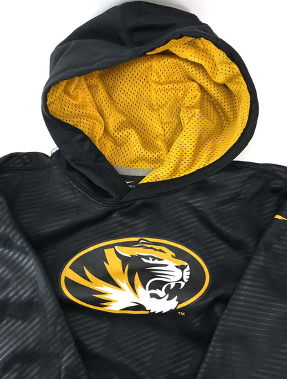 Missouri Tigers NCAA Black Therma-Fit Hooded Youth Med. Sweatshirt Top