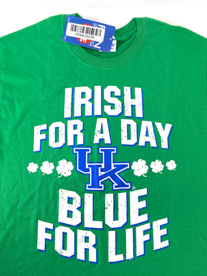 Kentucky NCAA Green "Irish For a Day" Adult Small T-Shirt by Title Town