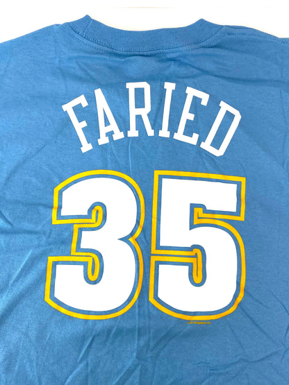 Denver Nuggets NBA Kenneth Faried #35 Blue Youth Jersey-Style Shirt By Majestic