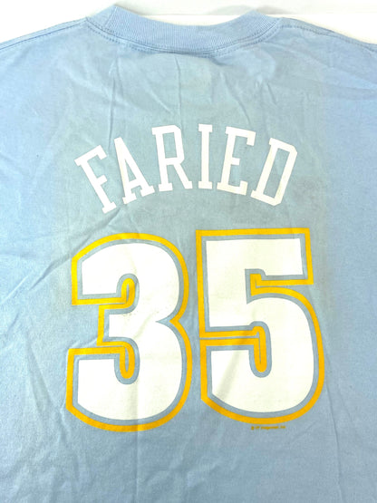 Denver Nuggets NBA Kenneth Faried #35 Blue Youth Jersey-Style Shirt By Majestic