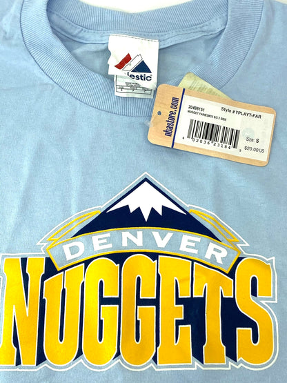 Denver Nuggets NBA Kenneth Faried #35 Blue Youth Jersey-Style Shirt By Majestic