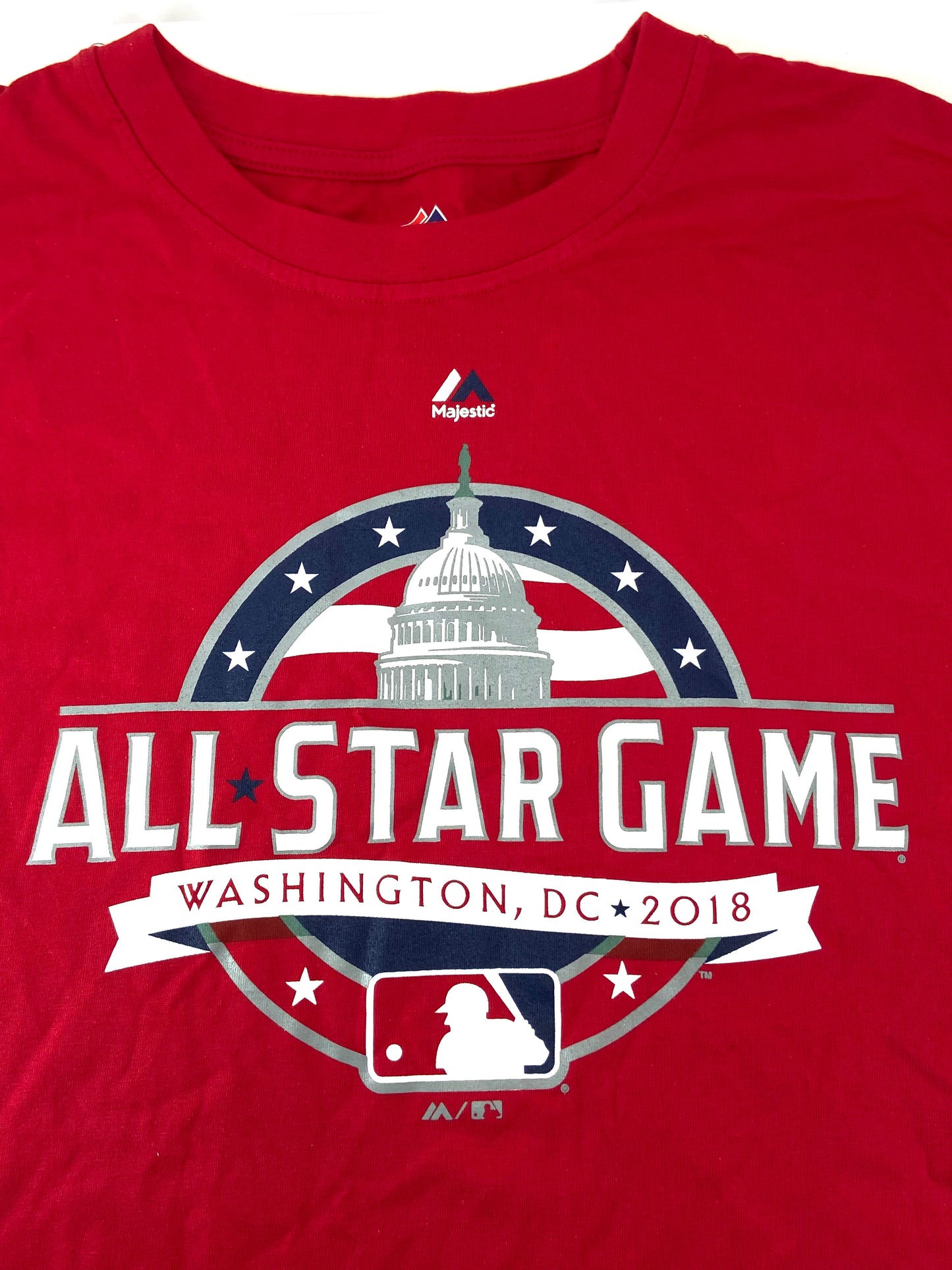 All Star Game MLB 2018 Washington, DC Adult Red T-Shirt by Majestic