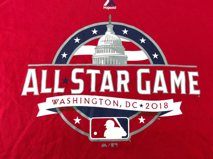 All Star Game MLB 2018 Washington, DC Adult Red T-Shirt by Majestic