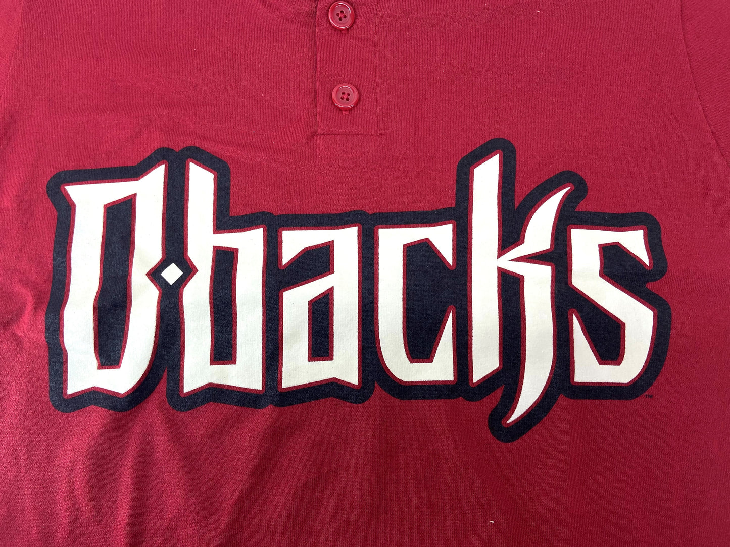 Arizona Diamondbacks 2013 MLB Youth Small Red Button T-Shirt by Majestic