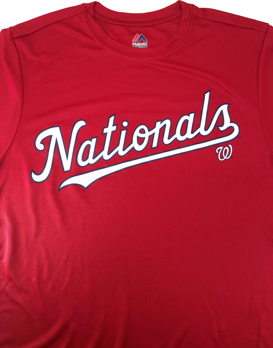 Washington Nationals 2018 MLB Youth Lg. Cool Base Red T-Shirt by Majestic